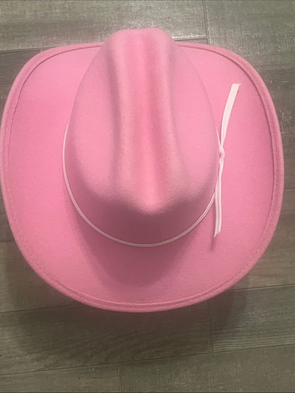 Pink Kids Cowboy Hat with White Band - Picture 4 of 10